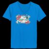 Ladies’  Junior Fine Jersey V-Neck Longer Length T-Shirt Thumbnail