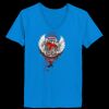 Ladies’  Junior Fine Jersey V-Neck Longer Length T-Shirt Thumbnail