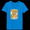 Ladies’  Junior Fine Jersey V-Neck Longer Length T-Shirt Thumbnail