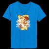 Ladies’  Junior Fine Jersey V-Neck Longer Length T-Shirt Thumbnail