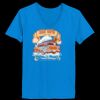 Ladies’  Junior Fine Jersey V-Neck Longer Length T-Shirt Thumbnail