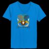 Ladies’  Junior Fine Jersey V-Neck Longer Length T-Shirt Thumbnail
