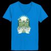 Ladies’  Junior Fine Jersey V-Neck Longer Length T-Shirt Thumbnail