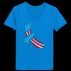 Ladies’  Junior Fine Jersey V-Neck Longer Length T-Shirt Thumbnail