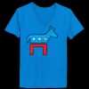 Ladies’  Junior Fine Jersey V-Neck Longer Length T-Shirt Thumbnail