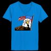 Ladies’  Junior Fine Jersey V-Neck Longer Length T-Shirt Thumbnail