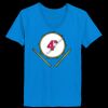 Ladies’  Junior Fine Jersey V-Neck Longer Length T-Shirt Thumbnail