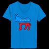 Ladies’  Junior Fine Jersey V-Neck Longer Length T-Shirt Thumbnail