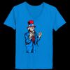Ladies’  Junior Fine Jersey V-Neck Longer Length T-Shirt Thumbnail