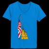 Ladies’  Junior Fine Jersey V-Neck Longer Length T-Shirt Thumbnail