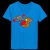 Ladies’  Junior Fine Jersey V-Neck Longer Length T-Shirt Thumbnail