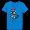 Ladies’  Junior Fine Jersey V-Neck Longer Length T-Shirt Thumbnail