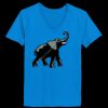 Ladies’  Junior Fine Jersey V-Neck Longer Length T-Shirt Thumbnail