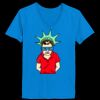Ladies’  Junior Fine Jersey V-Neck Longer Length T-Shirt Thumbnail