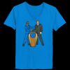 Ladies’  Junior Fine Jersey V-Neck Longer Length T-Shirt Thumbnail