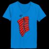 Ladies’  Junior Fine Jersey V-Neck Longer Length T-Shirt Thumbnail