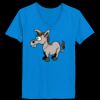 Ladies’  Junior Fine Jersey V-Neck Longer Length T-Shirt Thumbnail