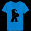 Ladies’  Junior Fine Jersey V-Neck Longer Length T-Shirt Thumbnail