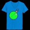 Ladies’  Junior Fine Jersey V-Neck Longer Length T-Shirt Thumbnail