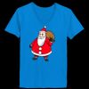 Ladies’  Junior Fine Jersey V-Neck Longer Length T-Shirt Thumbnail