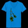 Ladies’  Junior Fine Jersey V-Neck Longer Length T-Shirt Thumbnail