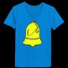 Ladies’  Junior Fine Jersey V-Neck Longer Length T-Shirt Thumbnail