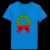 Ladies’  Junior Fine Jersey V-Neck Longer Length T-Shirt Thumbnail