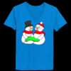 Ladies’  Junior Fine Jersey V-Neck Longer Length T-Shirt Thumbnail