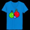 Ladies’  Junior Fine Jersey V-Neck Longer Length T-Shirt Thumbnail