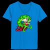 Ladies’  Junior Fine Jersey V-Neck Longer Length T-Shirt Thumbnail