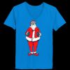 Ladies’  Junior Fine Jersey V-Neck Longer Length T-Shirt Thumbnail