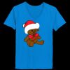 Ladies’  Junior Fine Jersey V-Neck Longer Length T-Shirt Thumbnail