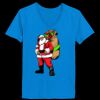 Ladies’  Junior Fine Jersey V-Neck Longer Length T-Shirt Thumbnail