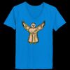Ladies’  Junior Fine Jersey V-Neck Longer Length T-Shirt Thumbnail