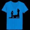 Ladies’  Junior Fine Jersey V-Neck Longer Length T-Shirt Thumbnail