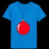 Ladies’  Junior Fine Jersey V-Neck Longer Length T-Shirt Thumbnail