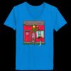 Ladies’  Junior Fine Jersey V-Neck Longer Length T-Shirt Thumbnail