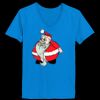 Ladies’  Junior Fine Jersey V-Neck Longer Length T-Shirt Thumbnail
