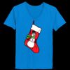 Ladies’  Junior Fine Jersey V-Neck Longer Length T-Shirt Thumbnail