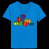 Ladies’  Junior Fine Jersey V-Neck Longer Length T-Shirt Thumbnail