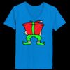 Ladies’  Junior Fine Jersey V-Neck Longer Length T-Shirt Thumbnail