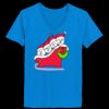 Ladies’  Junior Fine Jersey V-Neck Longer Length T-Shirt Thumbnail