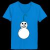 Ladies’  Junior Fine Jersey V-Neck Longer Length T-Shirt Thumbnail