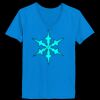 Ladies’  Junior Fine Jersey V-Neck Longer Length T-Shirt Thumbnail