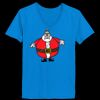 Ladies’  Junior Fine Jersey V-Neck Longer Length T-Shirt Thumbnail