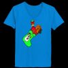Ladies’  Junior Fine Jersey V-Neck Longer Length T-Shirt Thumbnail