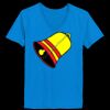 Ladies’  Junior Fine Jersey V-Neck Longer Length T-Shirt Thumbnail