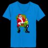 Ladies’  Junior Fine Jersey V-Neck Longer Length T-Shirt Thumbnail