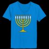 Ladies’  Junior Fine Jersey V-Neck Longer Length T-Shirt Thumbnail