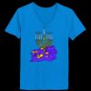 Ladies’  Junior Fine Jersey V-Neck Longer Length T-Shirt Thumbnail